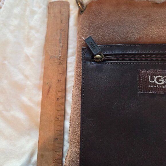 Ugg Australia Shearling Sherpa Crossbody Bag Brown - Picture 4 of 4